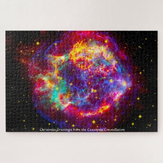 Stenen van de Cassopeia Constellation. Jigzaag Puz Legpuzzel (Horizontaal)