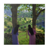 Stenen van de tweelingstapel / Trivet Tegeltje (Voorkant)