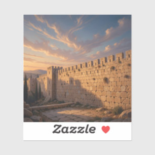 Stenen Van Jeruzalem – Jeruzalem Muur Kunst Vierka Sticker