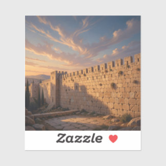 Stenen Van Jeruzalem – Jeruzalem Muur Kunst Vierka Sticker
