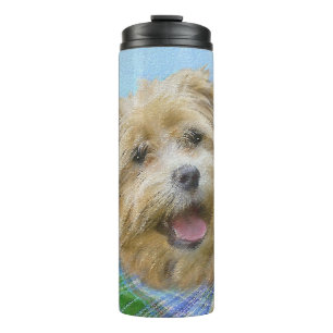 Stenen van klassieke terrier-schildering - Oorspro Thermosbeker
