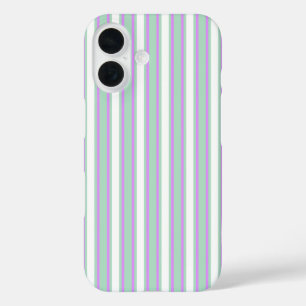 Stenen van mint en lila snoep iPhone 16 hoesje