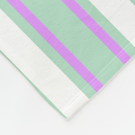 Stenen van mint en lila snoep fleece deken (Hoek)