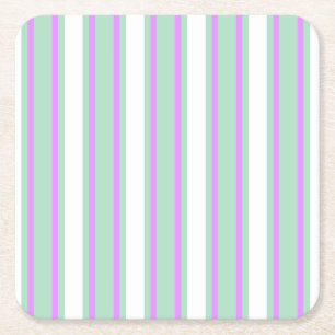 Stenen van mint en lila snoep kartonnen onderzetters