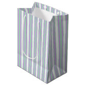 Stenen van mint en lila snoep medium cadeauzakje (Voorkant Gekanteld)