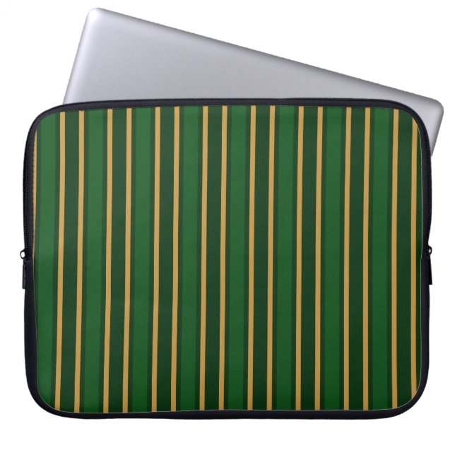 Stenen van snoep van Springbok, groen en goud Laptop Sleeve (Voorkant)