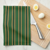 Stenen van snoep van Springbok, groen en goud Theedoek (Quarter Fold)