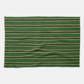 Stenen van snoep van Springbok, groen en goud Theedoek (Horizontaal)