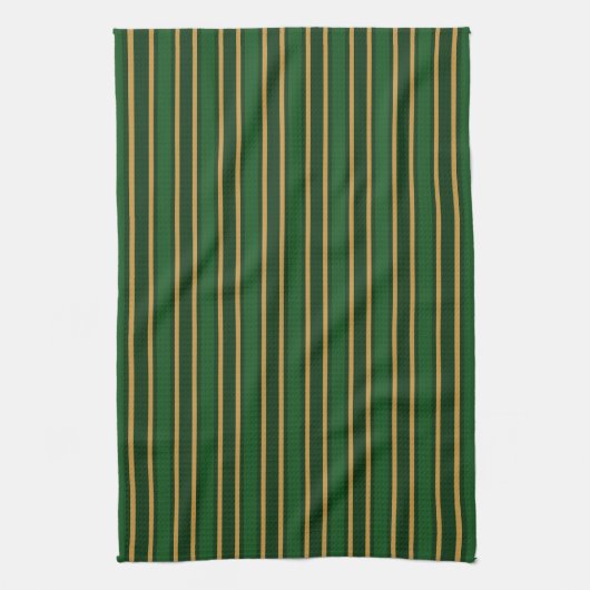 Stenen van snoep van Springbok, groen en goud Theedoek (Verticaal)