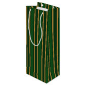 Stenen van snoep van Springbok, groen en goud Wijn Cadeautas (Achterkant Gekanteld)