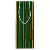 Stenen van snoep van Springbok, groen en goud Wijn Cadeautas (Achterkant)