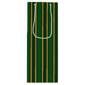 Stenen van snoep van Springbok, groen en goud Wijn Cadeautas (Voorkant)