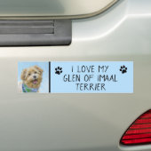 Stenen van traditionele terrierschildering - Oorsp Bumpersticker (Op auto)