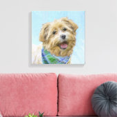 Stenen van traditionele terrierschildering - Oorsp Canvas Afdruk (Insitu (Woonkamer))