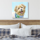Stenen van traditionele terrierschildering - Oorsp Canvas Afdruk (Insitu (Slaapkamer))
