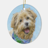 Stenen van traditionele terrierschildering - Oorsp Keramisch Ornament (Links)