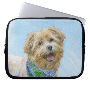 Stenen van traditionele terrierschildering - Oorsp Laptop Sleeve