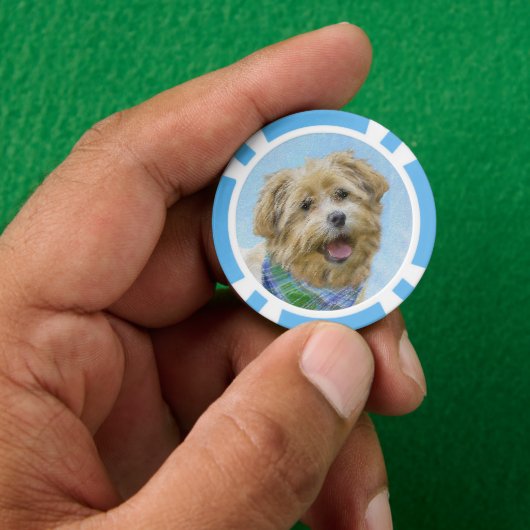 Stenen van traditionele terrierschildering - Oorsp Poker Chips (Hand)