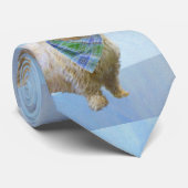 Stenen van traditionele terrierschildering - Oorsp Stropdas (Opgerold)