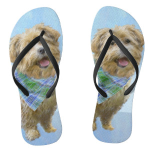 Stenen van traditionele terrierschildering - Oorsp Teenslippers