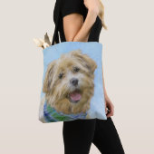 Stenen van traditionele terrierschildering - Oorsp Tote Bag (Dichtbij)