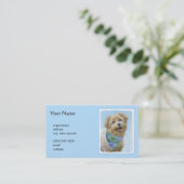 Stenen van traditionele terrierschildering - Oorsp Visitekaartje (Staand voorkant)