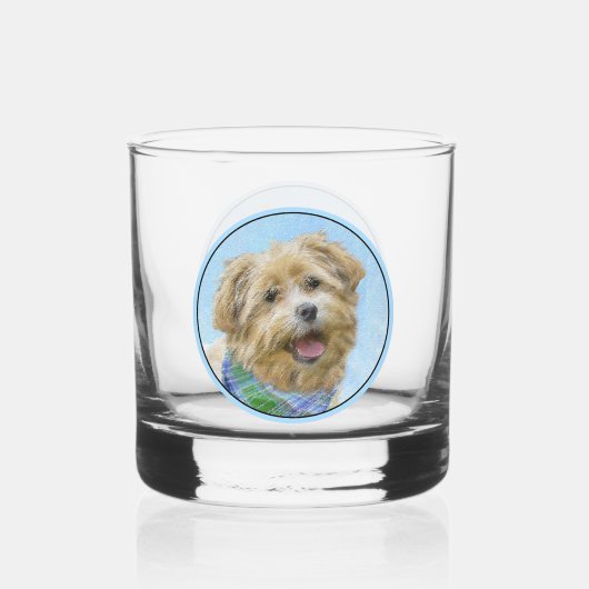 Stenen van traditionele terrierschildering - Oorsp Whisky Glas (Achterkant)