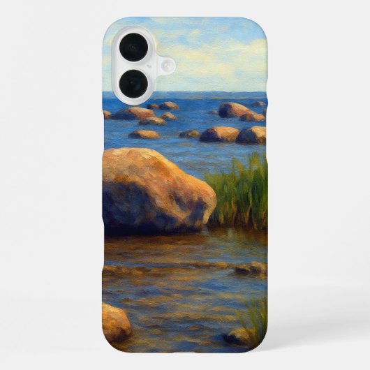 Stenen van Vormsi iPhone Hoesje (Achterkant)