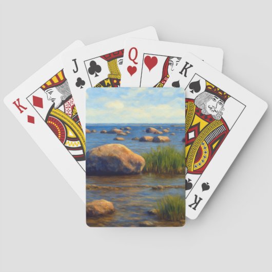 Stenen van Vormsi Pokerkaarten (Achterkant)