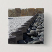 Stenen Vierkante Button 5,1 Cm (Voorkant)