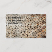 stenen visitekaartje voor vormgeving (Achterkant)