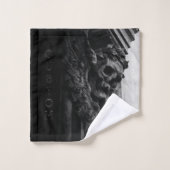 Stenen vleugels schedel bad handdoek (Wasdoekje)