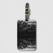 Stenen vleugels schedel bagagelabel (Voorkant (verticaal))