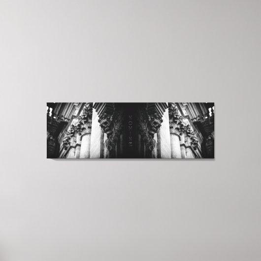 Stenen vleugels schedel canvas afdruk (Voorkant)