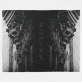 Stenen vleugels schedel fleece deken (Voorkant (Horizontaal))