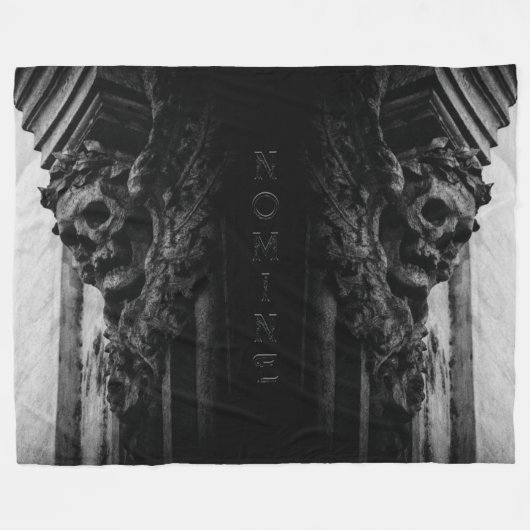 Stenen vleugels schedel fleece deken (Voorkant (Horizontaal))