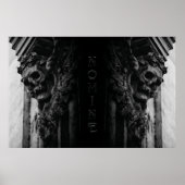 Stenen vleugels schedel poster (Voorkant)