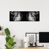 Stenen vleugels schedel poster (Thuiskantoor)