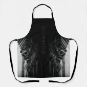 Stenen vleugels schedel schort (Voorkant)