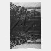 Stenen vleugels schedel theedoek (Verticaal)