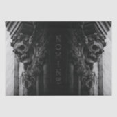 Stenen vleugels schedel tissuepapier (Voorkant)