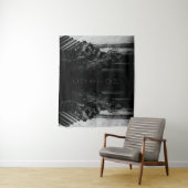 Stenen vleugels schedel wandkleed (In situ)