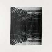 Stenen vleugels schedel wandkleed (Voorkant)