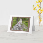 Stenen vogel, kleivogel kaart (Gele Bloem)