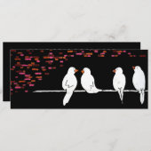 stenen vogelmuur : graffiti - muur kaart (Voorkant / Achterkant)