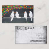 stenen vogelmuur : graffiti - muur visitekaartje (Voorkant / Achterkant)