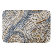 Stenen wand met spiraalvormige Design gemaakt van  Badmat (Voorkant)