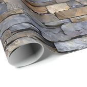 Stenen Wand Textuur Print Wrapping Papieren Roll Cadeaupapier (Rol Hoek)
