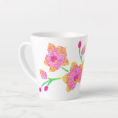 Stengel van Orchids Latte Mok (Linkerhoek)