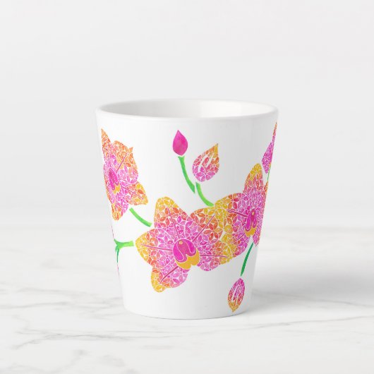 Stengel van Orchids Latte Mok (Voorkant)